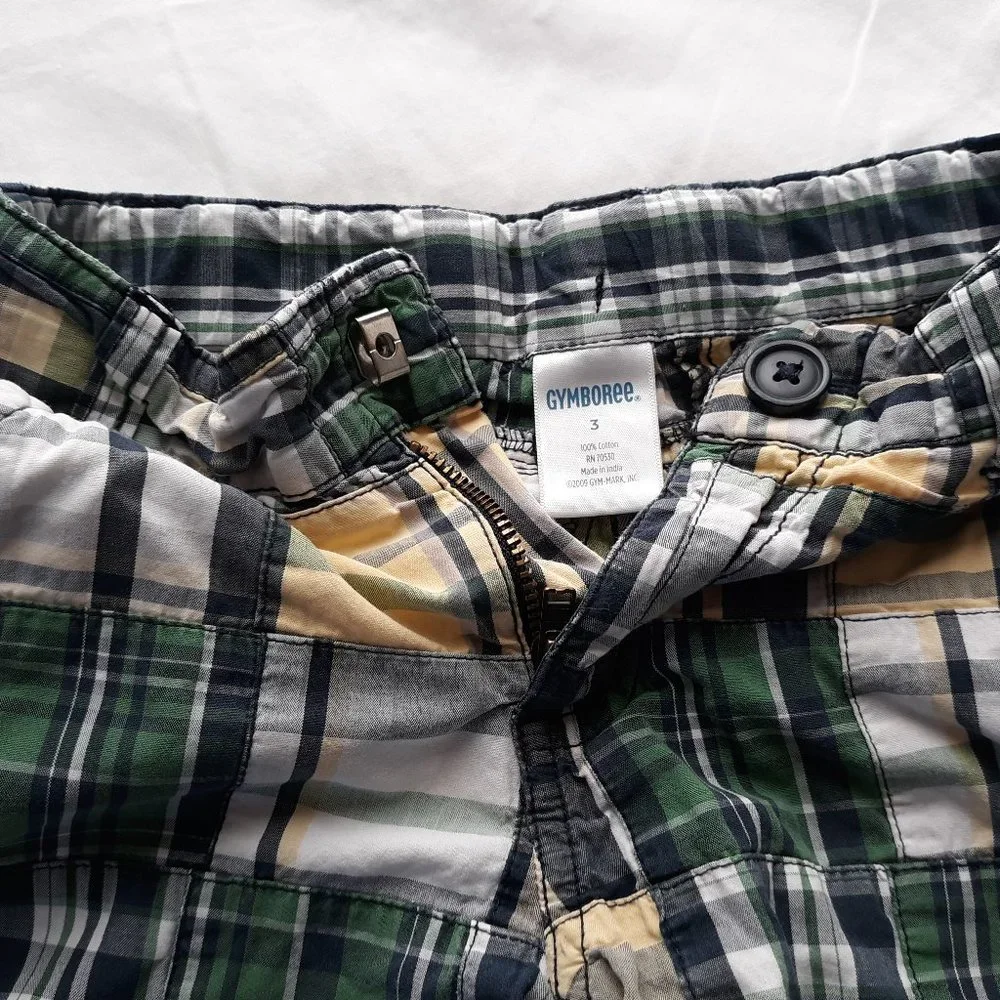 Gymboree Bundle 3t boys plaid shorts